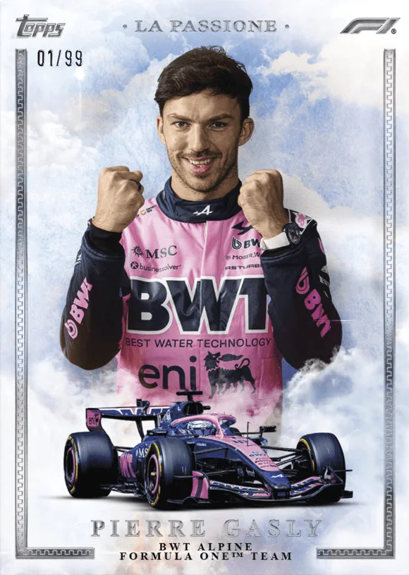 Carte La Passione de Pierre Gasly, Topps Eccellenza F1 2026
