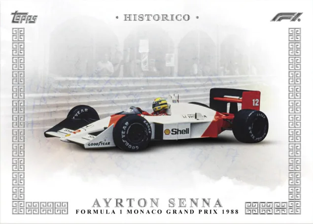 Carte Historico d’Ayrton Senna, Topps Eccellenza F1 2026