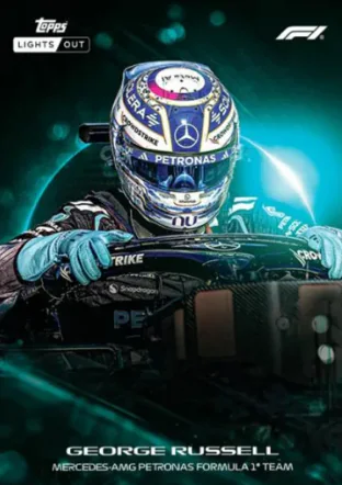 Carte de George Russell, Topps Lights Out F1 2026