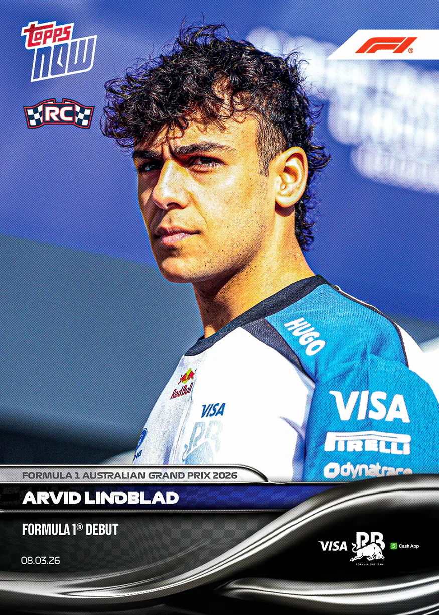 Carte Topps Now F1 2026 d’Arvid Lindblad – GP d’Australie