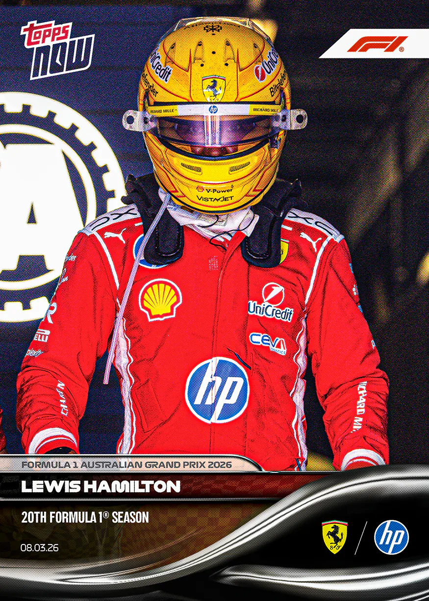 Carte Topps Now F1 2026 de Lewis Hamilton – GP d’Australie