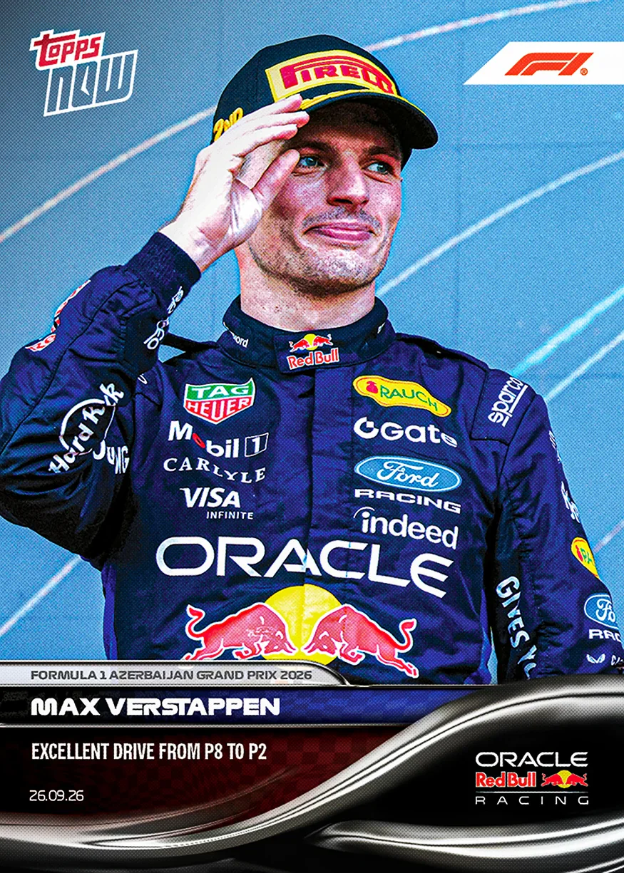 Topps Now F1 2026 Max Verstappen carte 63
