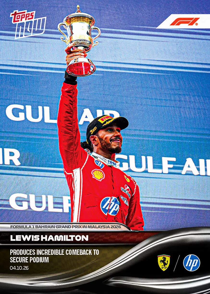 Topps Now F1 2026 Lewis Hamilton carte 65