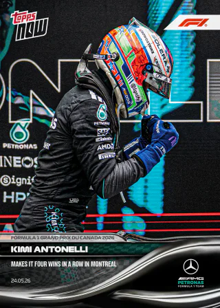 Carte Topps Now F1 2026 de Kimi Antonelli – GP du Canada