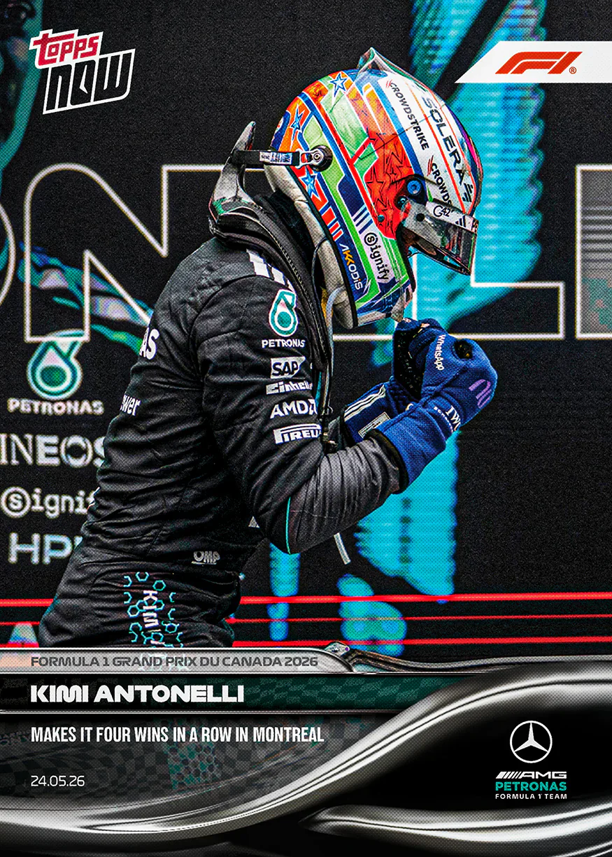Carte Topps Now F1 2026 de Kimi Antonelli – GP du Canada