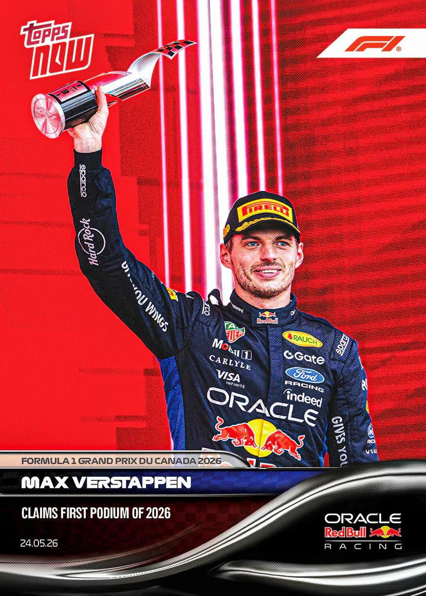 Carte Topps Now F1 2026 de Max Verstappen – GP du Canada