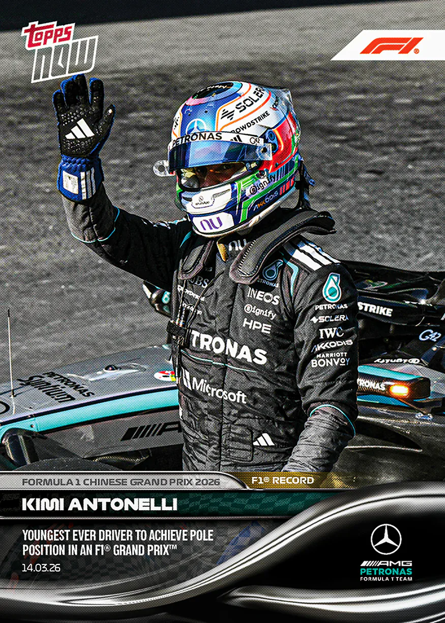 Carte Topps Now F1 2026 de Kimi Antonelli – GP de Chine