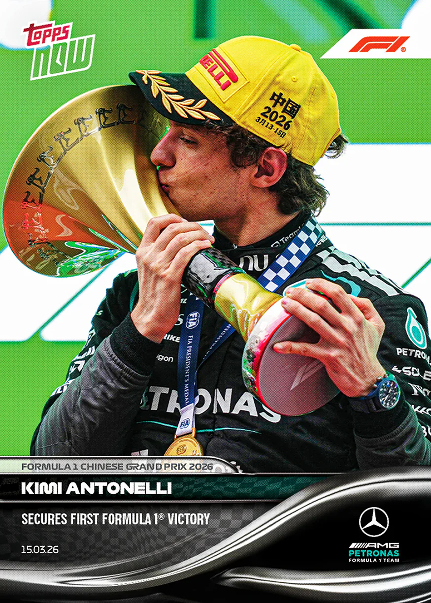 Carte Topps Now F1 2026 de Kimi Antonelli – GP de Chine