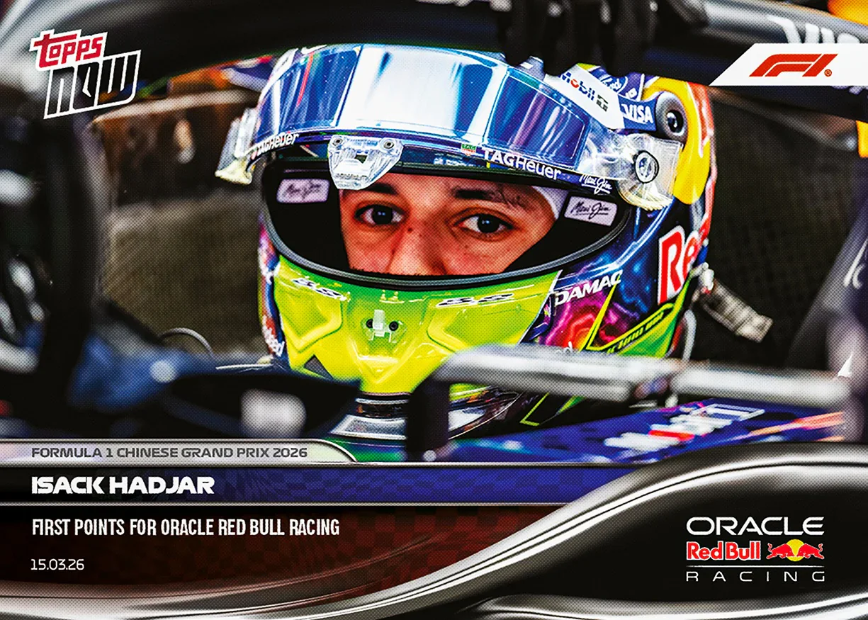 Carte Topps Now F1 2026 d’Isack Hadjar – GP de Chine