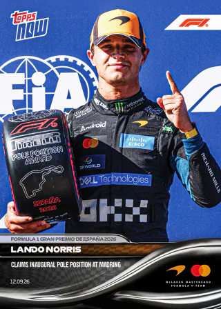 Topps Now F1 2026 Lando Norris carte 58