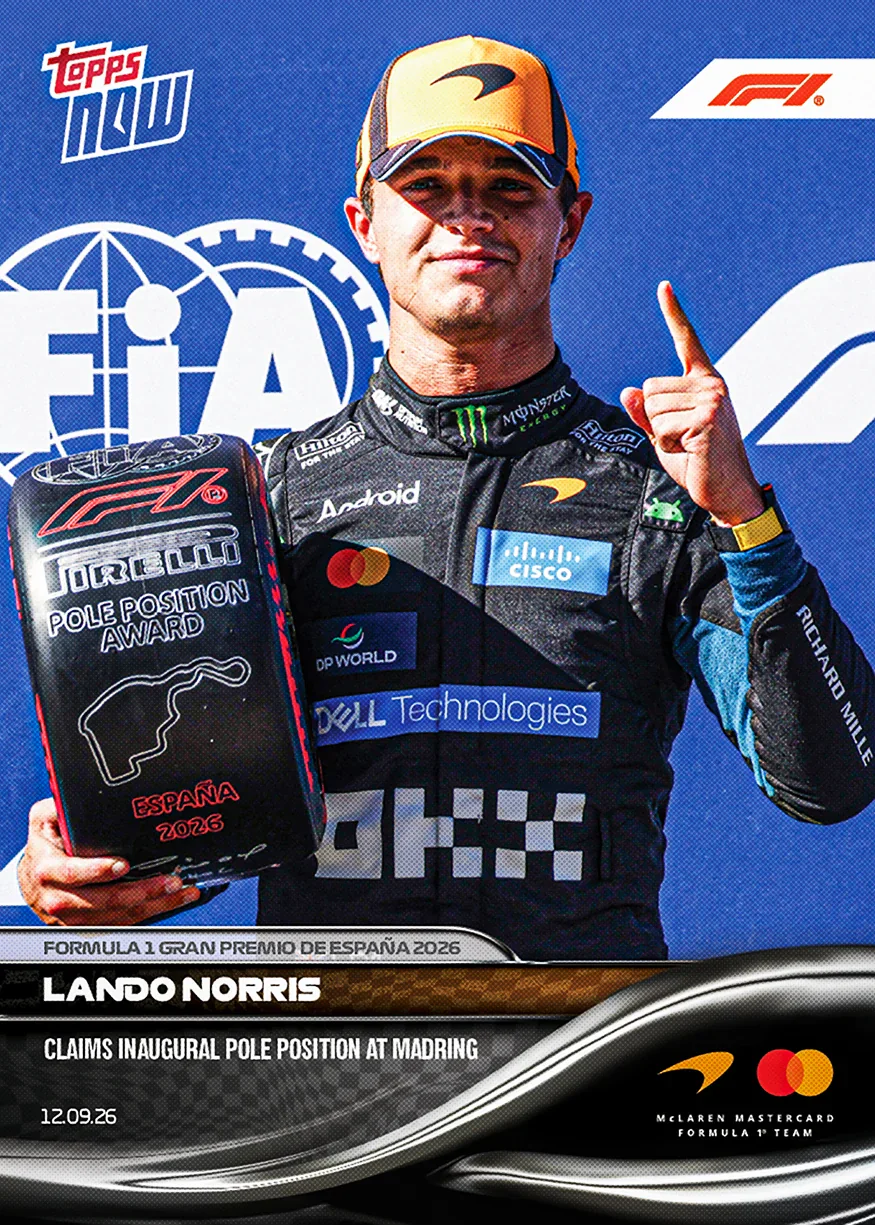 Topps Now F1 2026 Lando Norris carte 58
