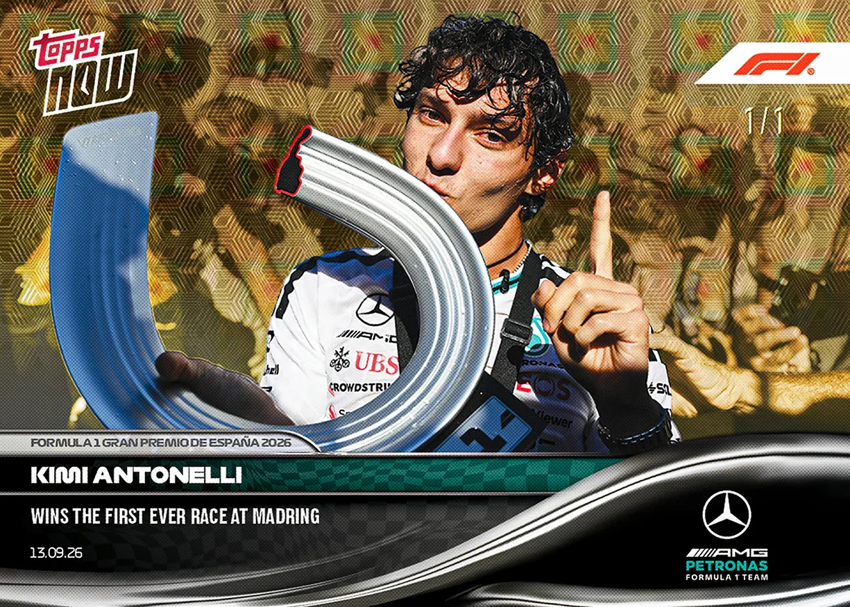 Topps Now F1 2026 Kimi Antonelli carte 59 1/1