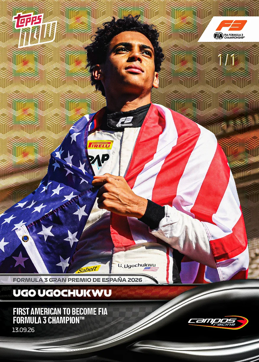 Topps Now F1 2026 Ugo Ugochukwu carte 61 1/1