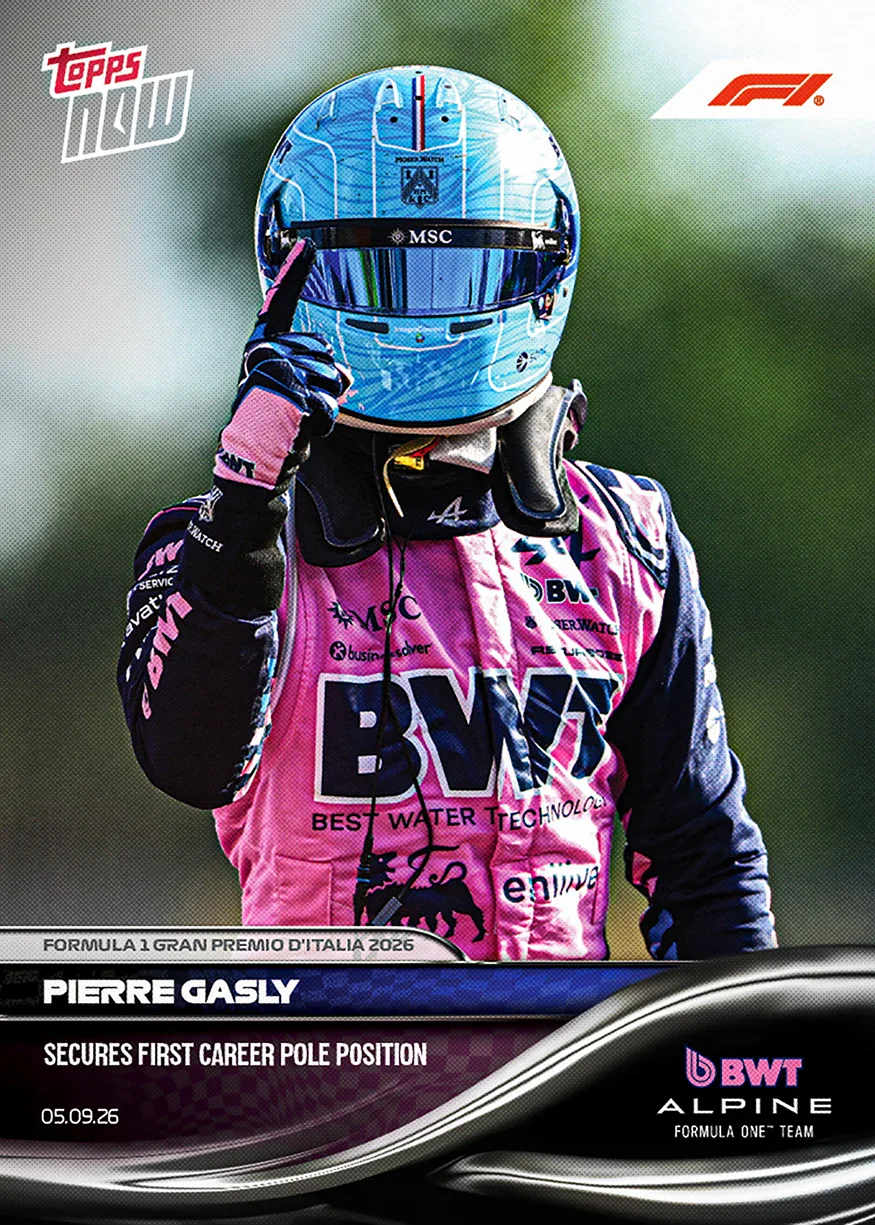 Topps Now F1 2026 Pierre Gasly carte 56