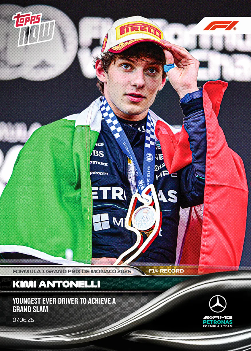 Carte Topps Now F1 2026 de Kimi Antonelli – GP de Monaco