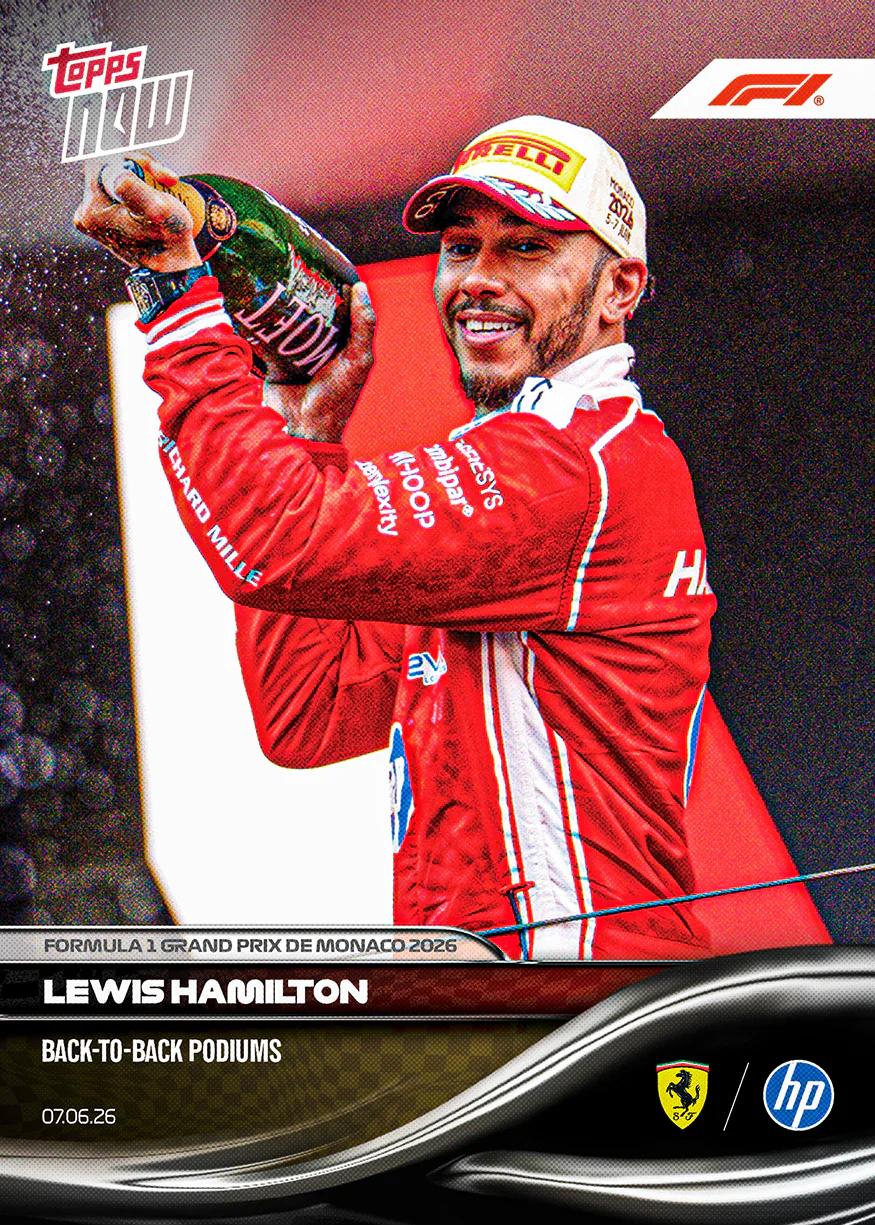 Carte Topps Now F1 2026 de Lewis Hamilton – GP de Monaco