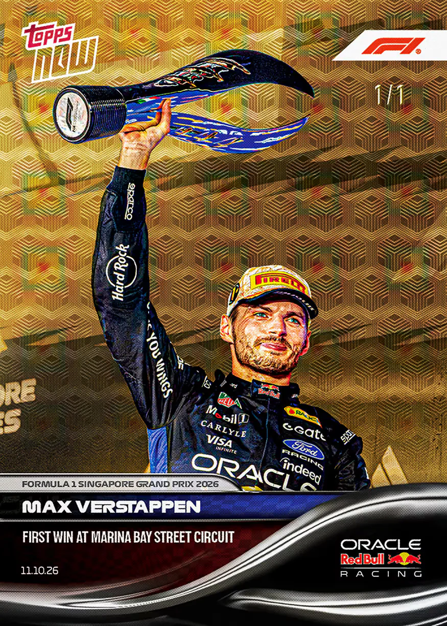 Topps Now F1 2026 Max Verstappen carte 67 1/1