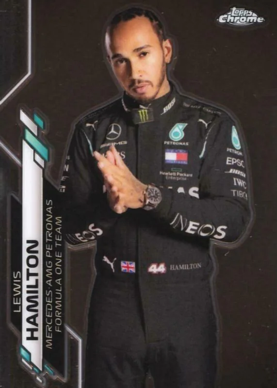 Carte de base de Lewis Hamilton, Topps Chrome F1 2020
