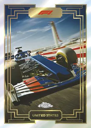 Carte insert Art du Grand Prix, Topps Chrome F1 2022