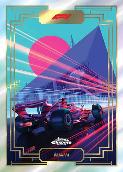 Carte insert Art du Grand Prix, Topps Chrome F1 2023