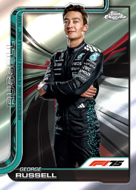 Carte F1® Drivers de George Russell, Topps Chrome F1 2025