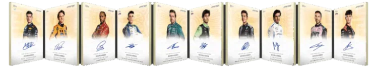 Carte autographe Fresco Booklet, Topps Eccellenza F1 2025