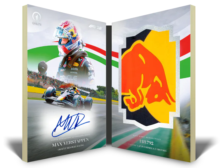 Carte Only1 de Max Verstappen, autographe et relique Topps Eccellenza F1 2025