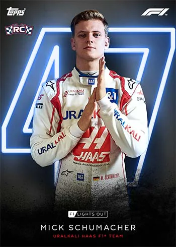 Carte Lights Out de Michael Schumacher, Topps Lights Out F1 2021
