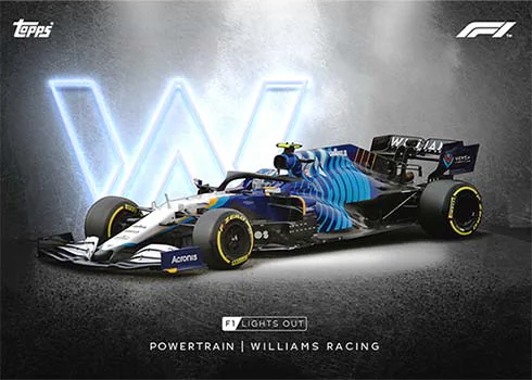 Carte Powertrain de Williams, Topps Lights Out F1 2021
