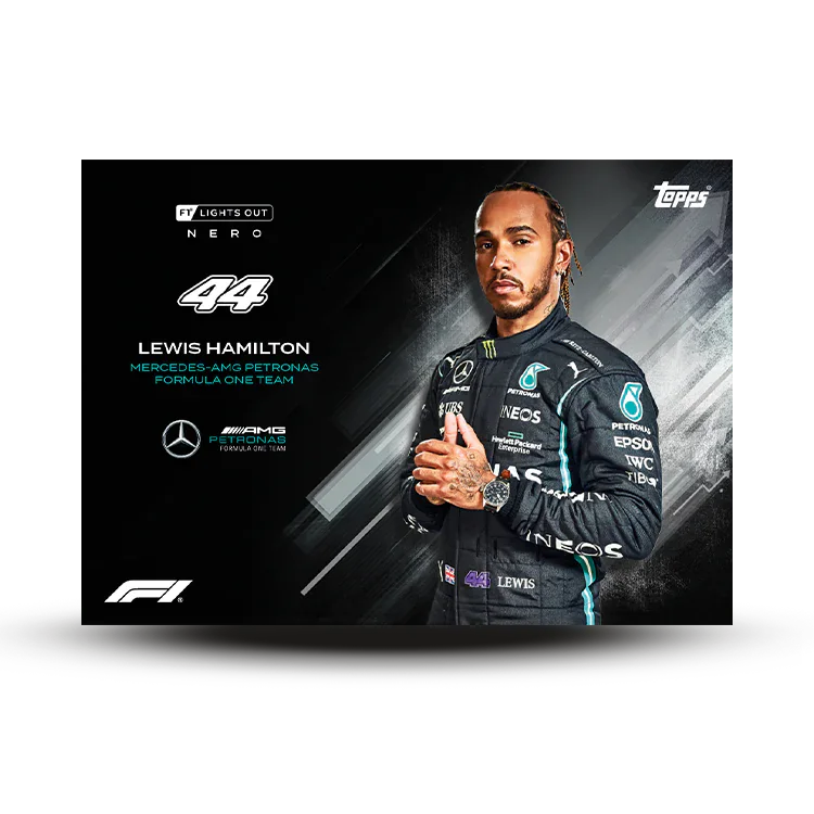 Carte Nero de Lewis Hamilton, Topps Lights Out F1 2022