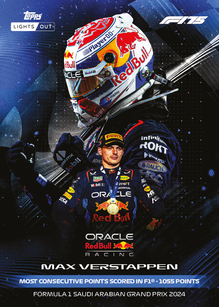 Carte Records de Max Verstappen, Topps Lights Out F1 2025