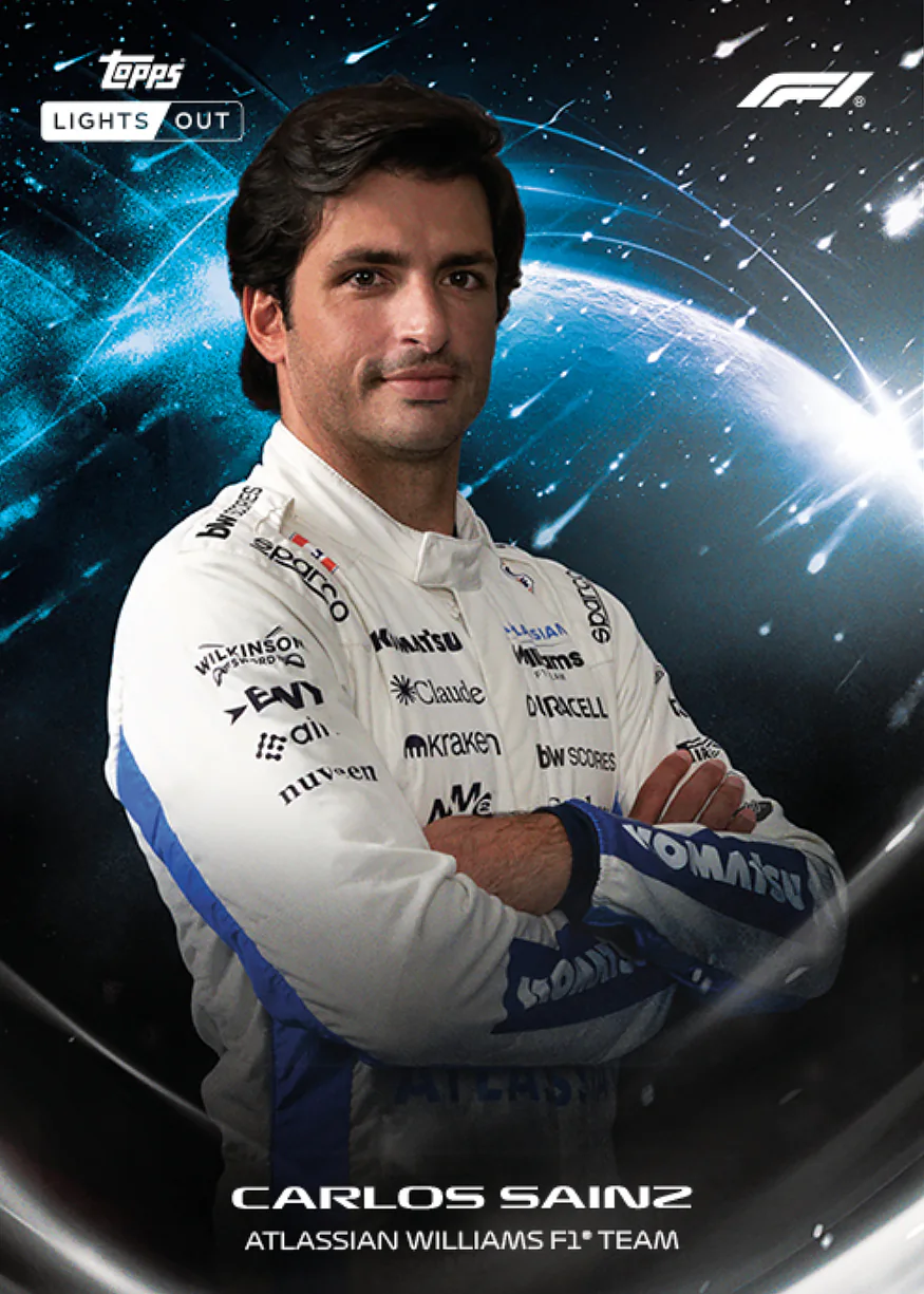 Carte Lights Out de Carlos Sainz, Topps Lights Out F1 2026