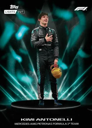 Carte Lumina de Kimi Antonelli, Topps Lights Out F1 2026