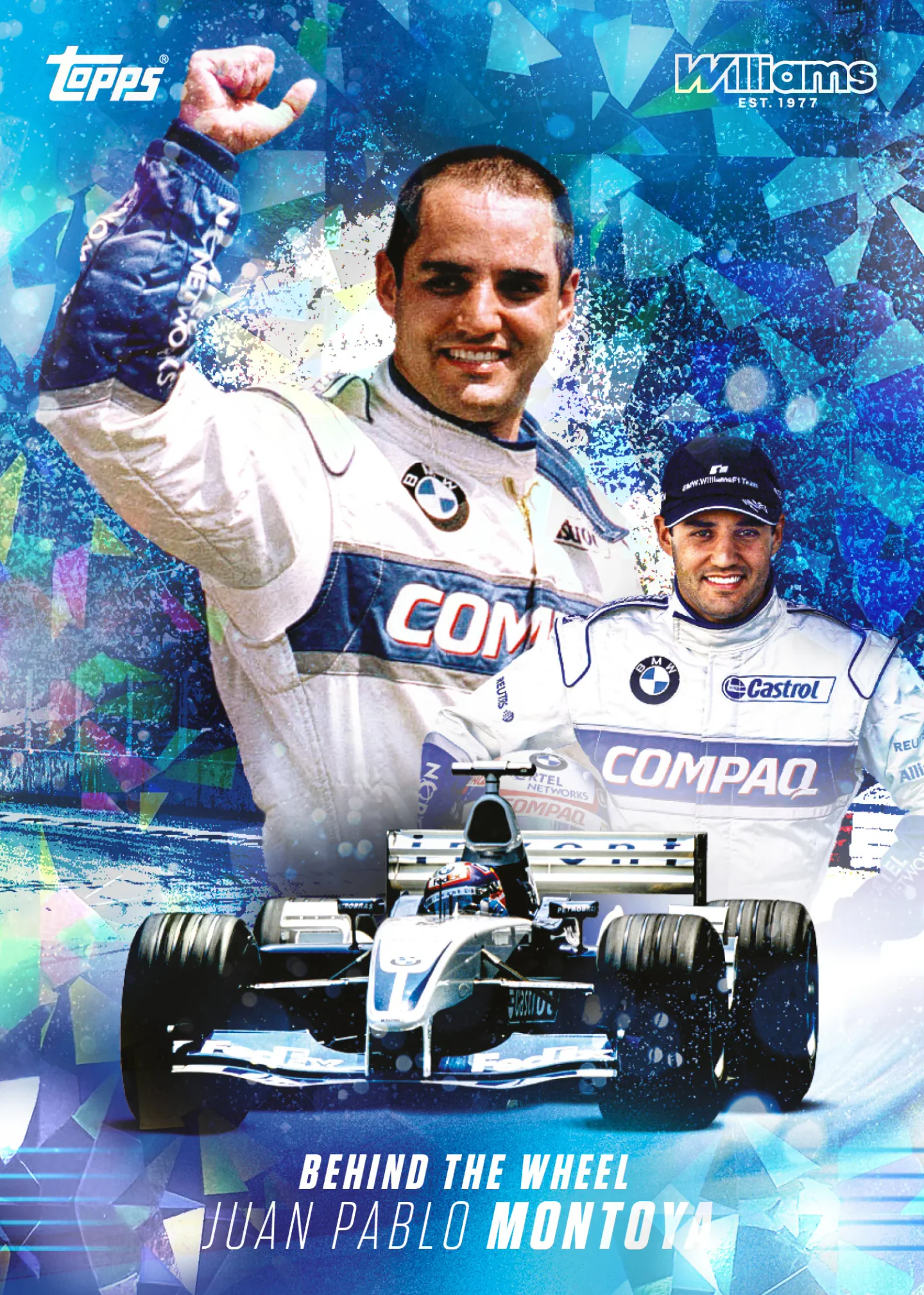 Carte Behind the Wheel de Juan Pablo Montoya, Topps Williams 2026 Collection