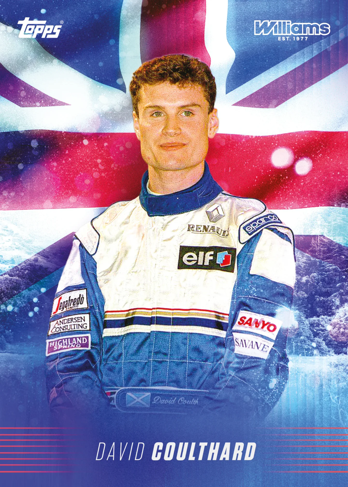 Carte Union Jack de David Coulthard, Topps Williams 2026 Collection