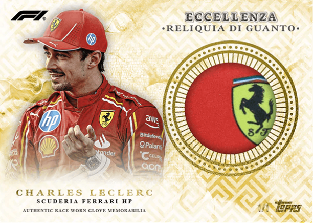 Topps Eccellenza 2024 Leclerc Reliquia di Guanto