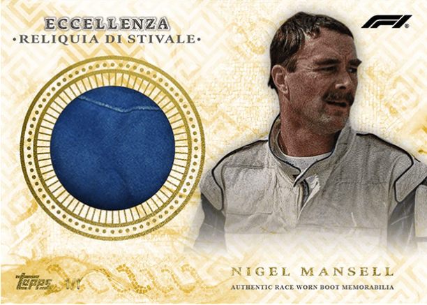 Topps Eccellenza 2024 Mansell Reliquia di Stivale